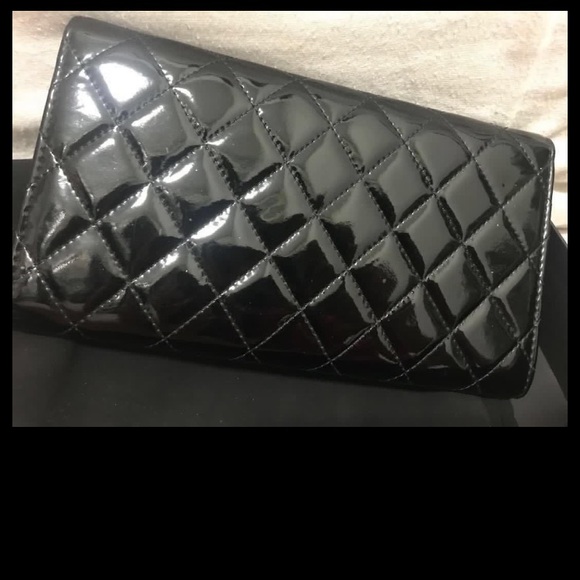 Authentic Chanel Patent Wallet & Clutch - Picture 5 of 9